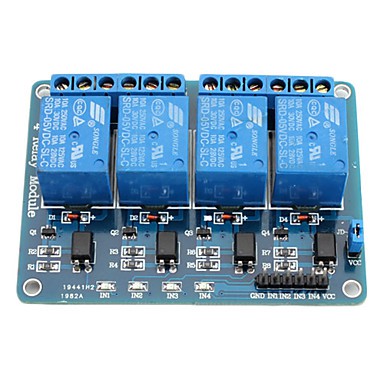 Relay Module With Optoisolator - 4 Channel