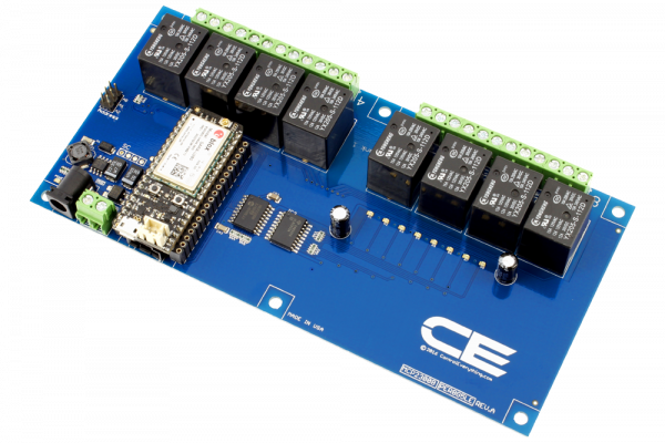 8-Channel General Purpose SPDT Relay Shield with IoT Interface