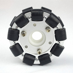 100mm Double Plate Aluminium Omni Wheel With Bearing Rollers