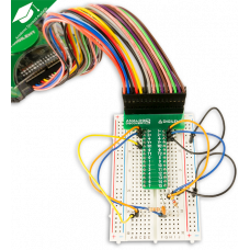 Breadboard Breakout with Ribbon Cable for Analog Discovery