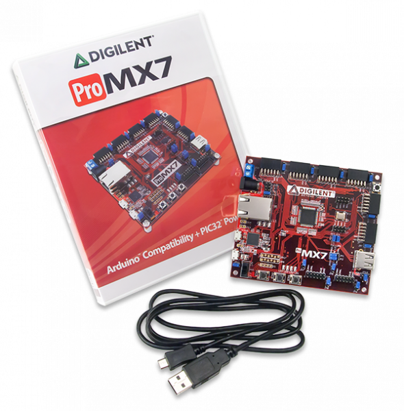 Digilent Pro MX7: PIC32-based Embedded Systems Trainer Board