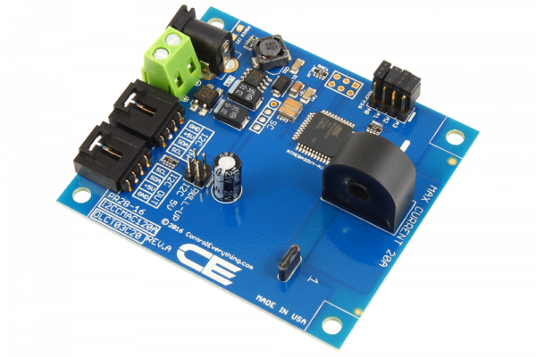 1-Channel On-Board 95% Accuracy 20-Amp AC Current Monitor with I2C Interface