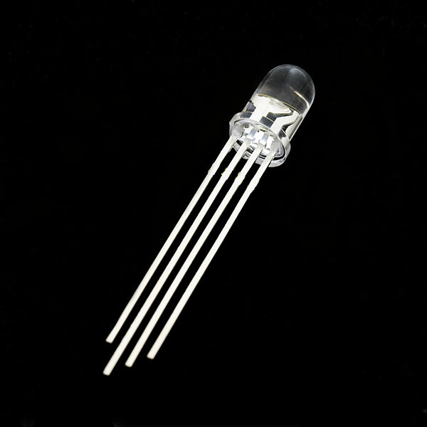 RGB LED Clear 5-mm (Common Cathode)