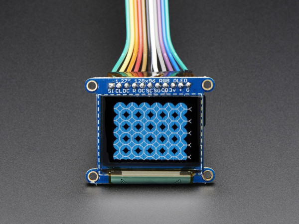 OLED Breakout Board-16-bit Color 1.27" w-microSD holder
