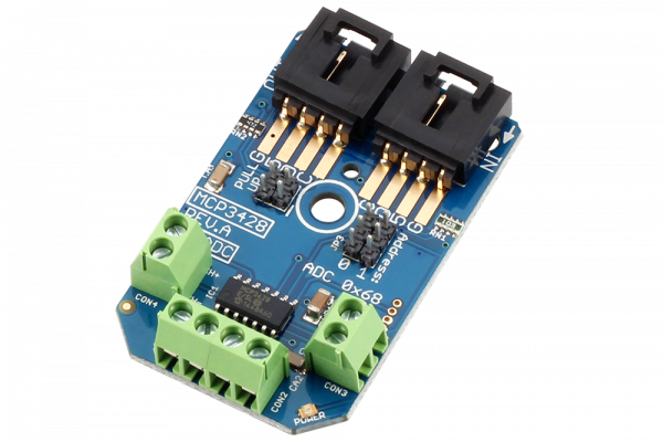 MCP3428 4-Channel Analog to Digital Converter 16-Bit I2C Mini Module