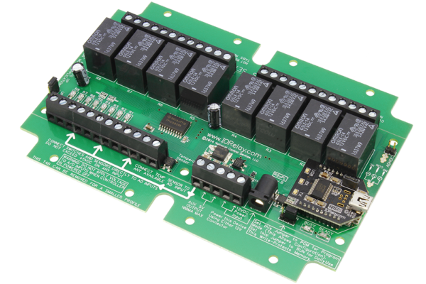 Relay Controller 8-Channel General Purpose SPDT + 8 Channel ADC ProXR Lite