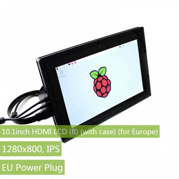 10.1inch HDMI LCD (B) (with case) (for Europe), 1280×800, IPS