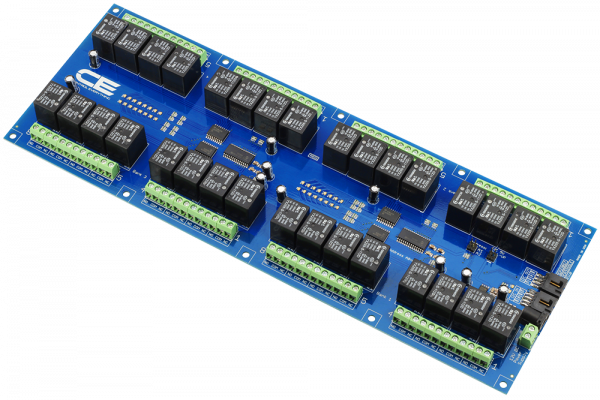 32-Channel General Purpose SPDT Relay Controller with I2C Interface