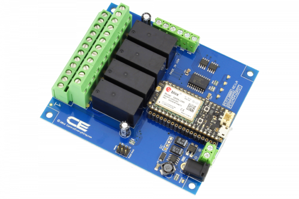 4-Channel DPDT Signal Relay Shield + 4 GPIO with IoT Interface