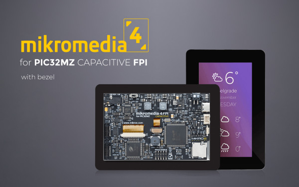Mikromedia 4 for PIC32MZ Capacitive FPI with bezel