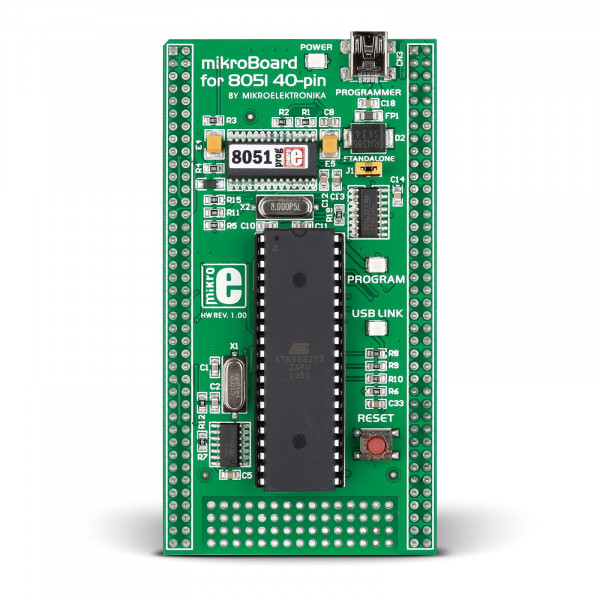 mikroBoard for 8051 40-pin with AT89S8253