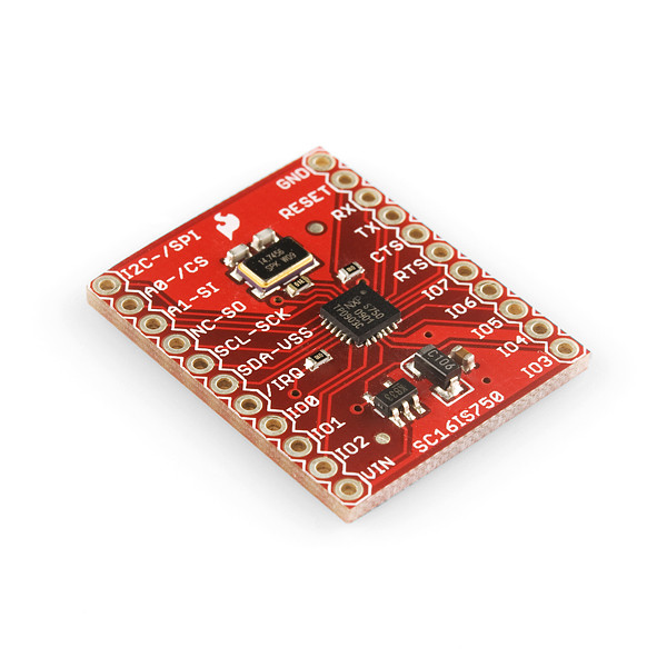 Sparkfun Breakout Board for SC16IS750 I2C/SPI-to-UART IC