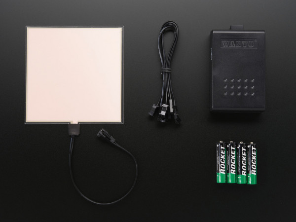 Electroluminescent (EL) Panel Starter Pack - 10cm x 10cm White