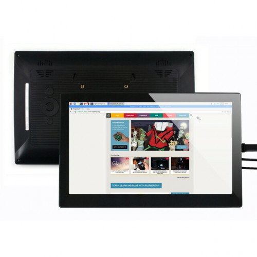 13.3inch Capacitive Touch Screen LCD with Case V2, 1920×1080, HDMI, IPS, Various Systems Support (fo