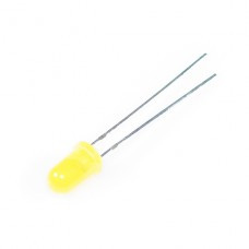 LED - Diffused - 3mm - Yellow(pack of 5)
