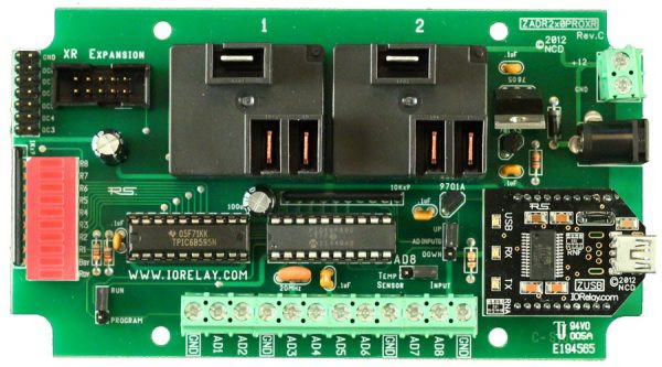 Industrial High-Power Relay Controller 2-Channel + 8-Channel ADC