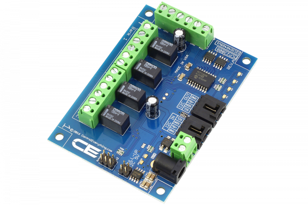 4-Channel 1-Amp SPDT Signal Relay Controller + 4 GPIO with I2C Interface