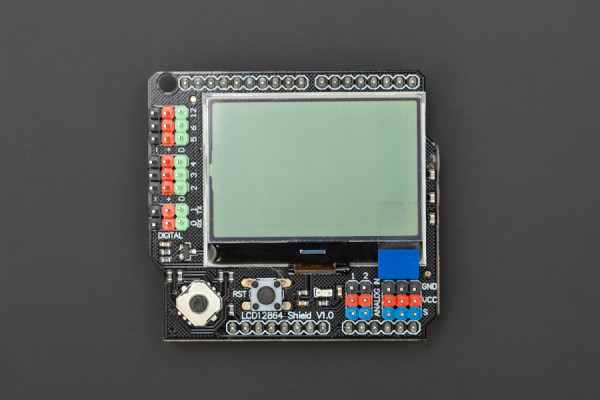 Gravity: LCD12864 Shield for Arduino