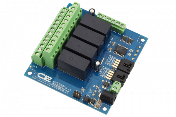 4-Channel DPDT Signal Relay Controller + 4 GPIO with I2C Interface