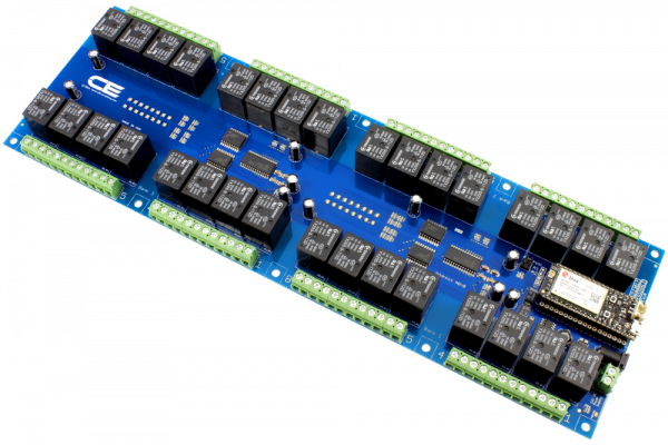 32-Channel General Purpose SPDT Relay Shield with IoT Interface