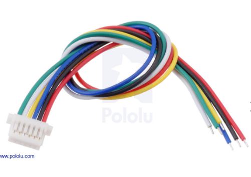 6-Pin Single-Ended Female JST SH-Style Cable 12cm