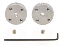 Pololu Universal Aluminum Mounting Hub for 3mm Shaft, #2-56 Holes (2-Pack)