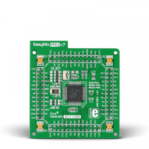 EasyMx PRO v7 for Tiva MCU card with TM4C123GH6PMI