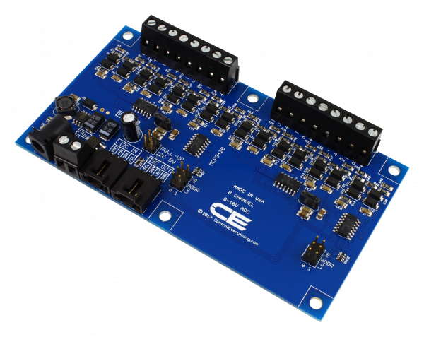 8-Channel I2C 0-24V Analog To Digital Converter ADC with I2C Interface