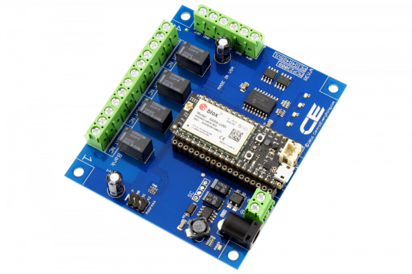 4-Channel 1-Amp SPDT Signal Relay Shield + 4 GPIO with IoT Interface