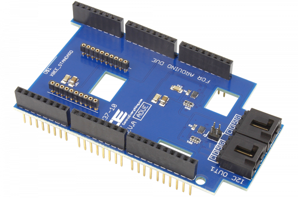 Dual I2C Shield for Arduino Due with Modular Communications Interface